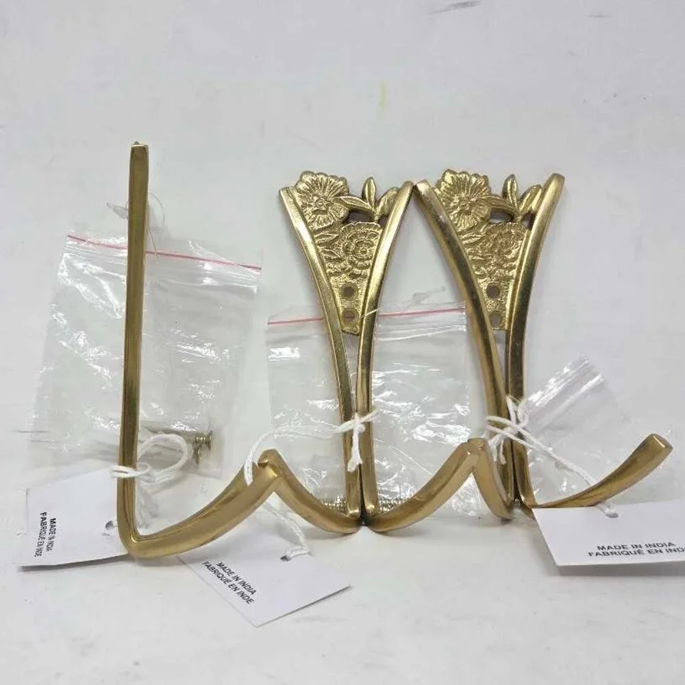 SET OF 3 Anthropologie Blume floral wall hooks